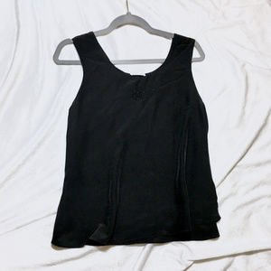 Christian Dior Black Sleeveless Tank Blouse Med